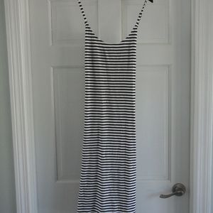 J. Crew knit cross back striped dress. Size M